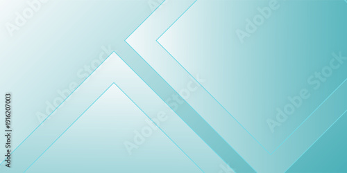 Minimalist teal gradient background with geometric shapes creating a sense of depth and modern simplicity, perfect for adding a touch of sophistication to designs, vector illustration