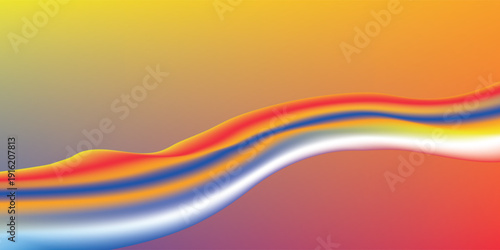 Amazing blue background with orange, red, yellow gradient. Vector eps new
