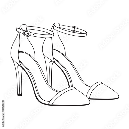 Elegant Two-Tone Pointed Toe Stiletto Sandals with Slim Secure Ankle Straps