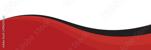 Vector red line background curve element with white space for text and message design, overlapping layers, vector