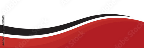 Vector red line background curve element with white space for text and message design, overlapping layers, vector