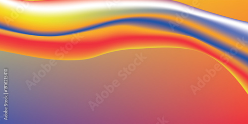 Amazing blue background with orange, red, yellow gradient. Vector eps new