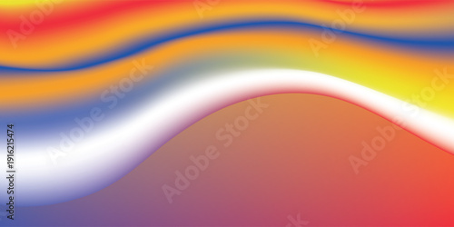 Amazing blue background with orange, red, yellow gradient. Vector eps new