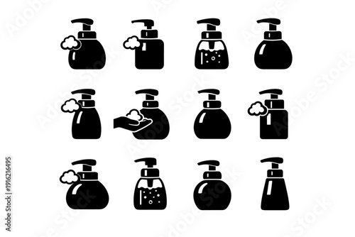 Generation container gentle comfort image vector care foam simple mechanism icon modern