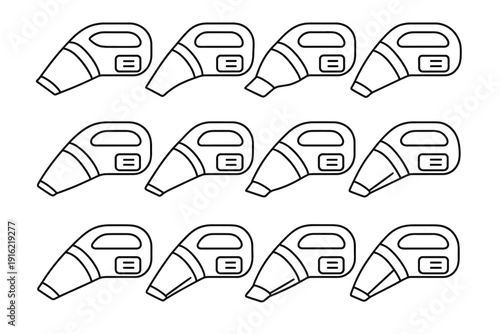 Silhouette icon internal front handheld icons suction portable pack vacuum cordless geometry