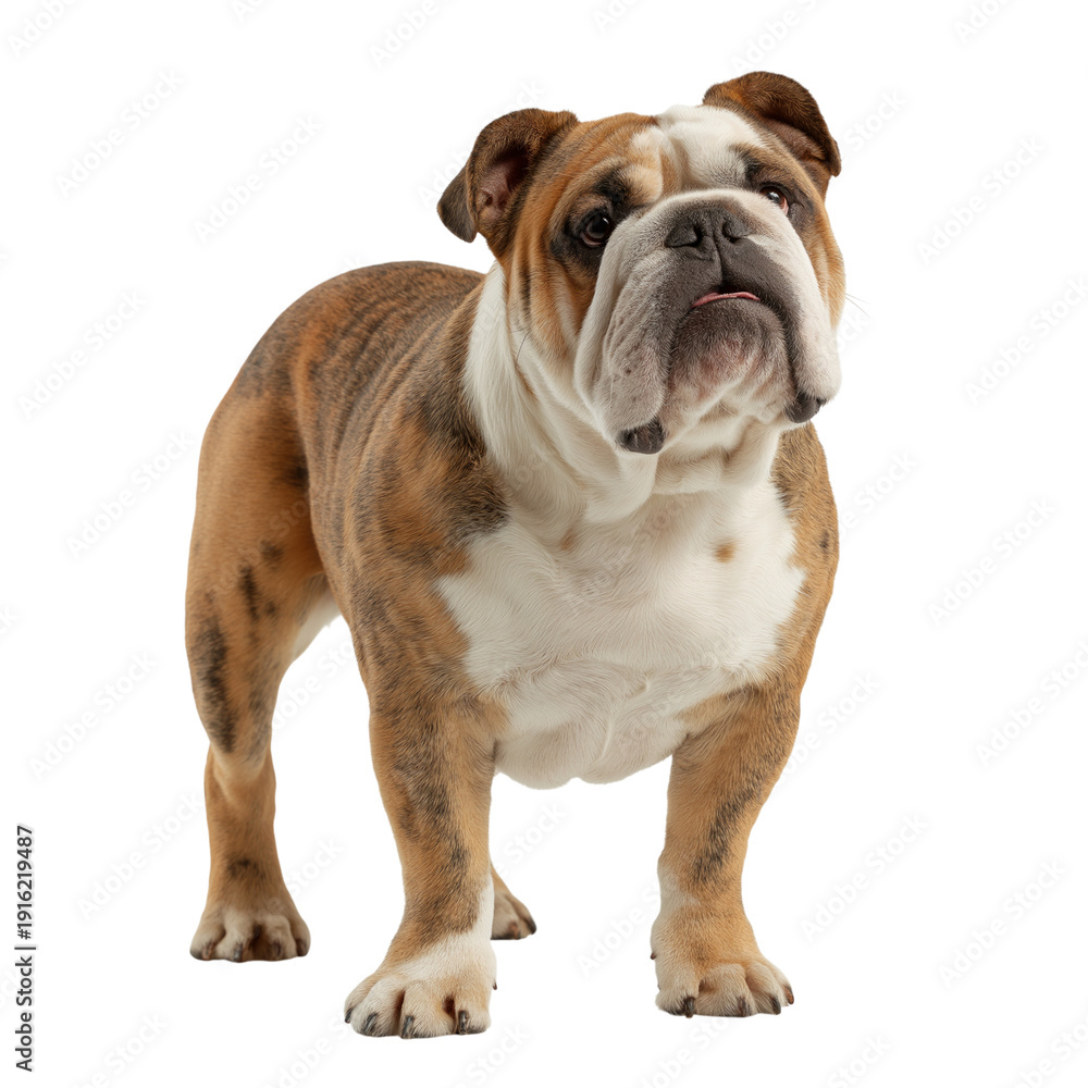Fototapeta premium Playful Bulldog Posing for the Camera