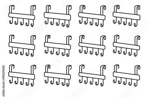 Construction structure modern profile interior lightweight key icon vector rounded holder