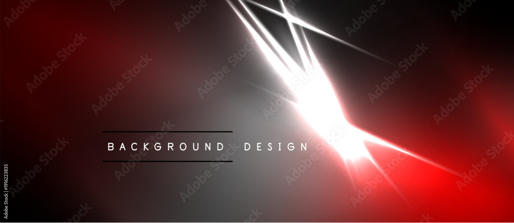 Obraz premium Abstract red background with bright white light streaks. Modern design element, suitable for digital projects. Dramatic, energetic visual.