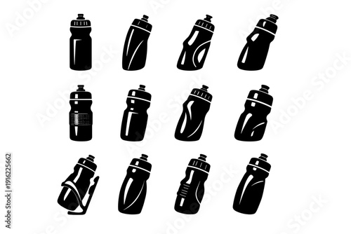 Bottle vibration image wall grip vector icon resistant push generation tolerant release