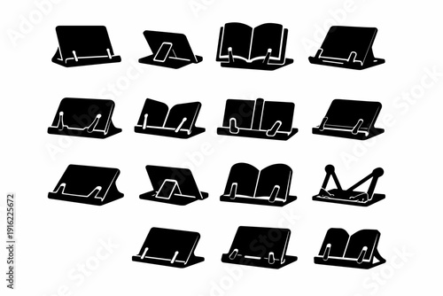 Base icon modern vector holding book image generation simple accessory stable holder