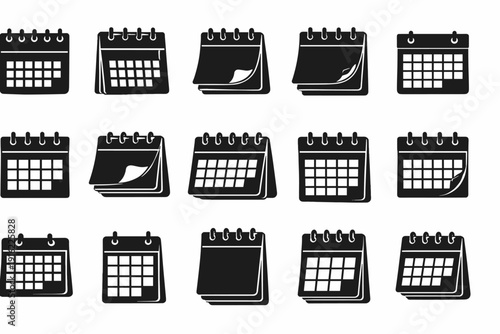 Icon simple filled stacked image planning bar tool solid vector generation silhouette