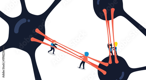Strategic Teamwork Architecting Complex Neural Network Connections for AI and Data Flow