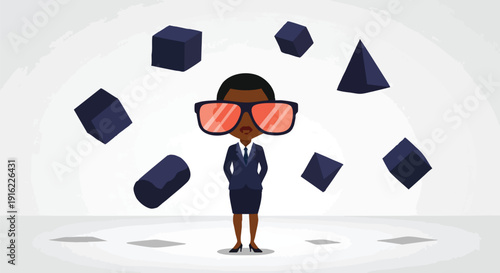 Visionary CEO Mastering Data Complexity and Advanced Corporate Strategy