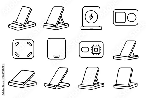 Zone adjustable vector compact icons icon module charging current inlet portable utility