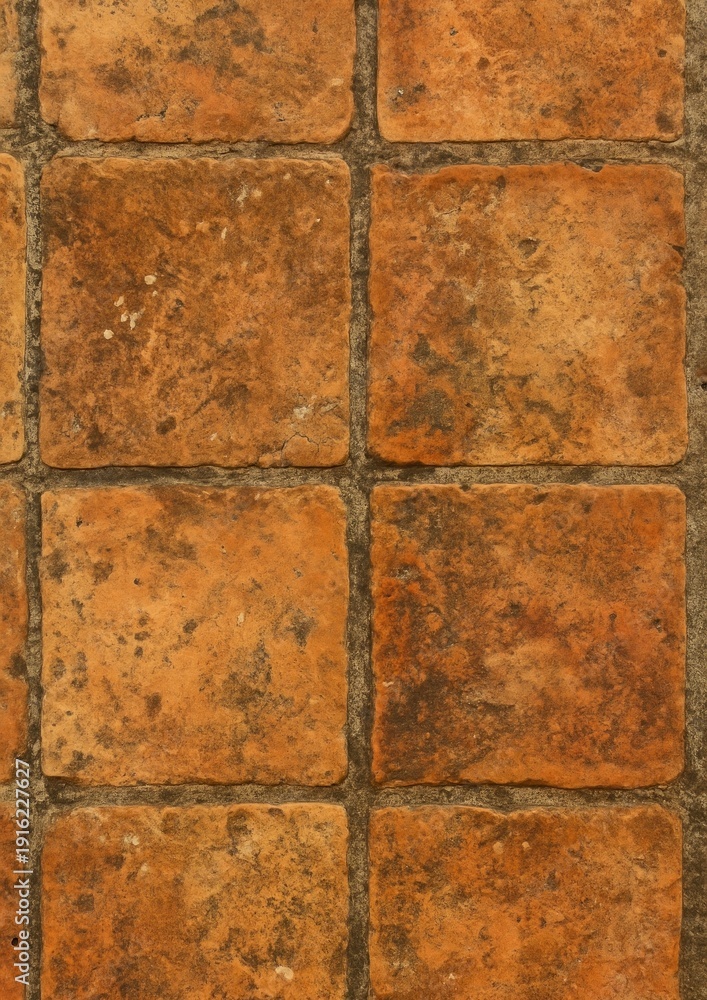 Obraz premium Rustic terracotta tile texture