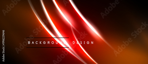 Abstract red lines over dark orange background. Modern design element, suitable for digital projects or presentations. Minimalist aesthetic.