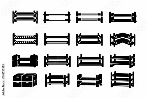 Generation expandable simple solution organizer solid flexible footwear icon vector rack telescopic