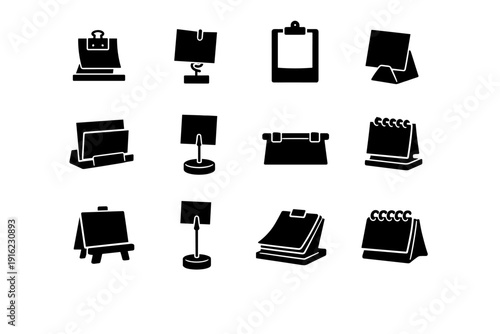 Simple daily filled generation helper image reminder memo minimal vector icon display