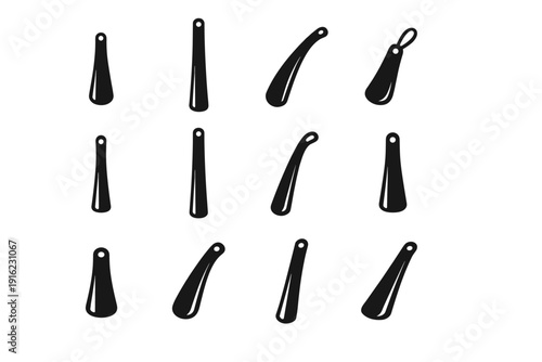 Simple dressing shoe icon image household form classic generation functional vector horn