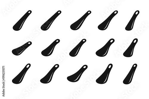 Icon casual horn geometry icons shape curve shoe flexible vector practical everyday