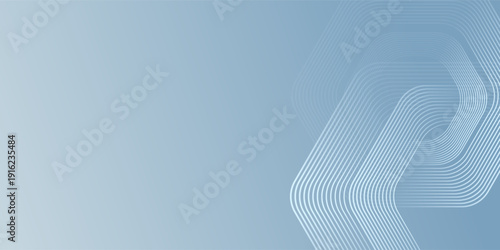 Abstract hexagon lines on gray background. Geometric stripe line art design for poster, brochure, cover, website, banner.