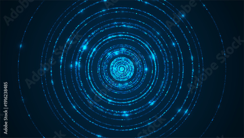 Particles liquid dynamic flow. Glittering dust of lights. Graphic concept for your design.