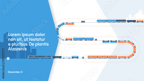 Valokuva Freight rail transportation between cities