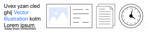 Time tracking, scheduling, productivity strategies, workflow planning, documentation, task management. Clock alongside documents. Productivity strategies and time tracking concept