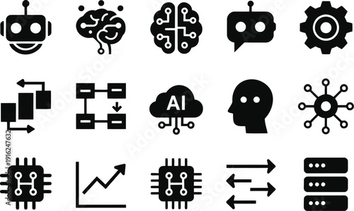 Modern Vector Number 7 Isolated on White