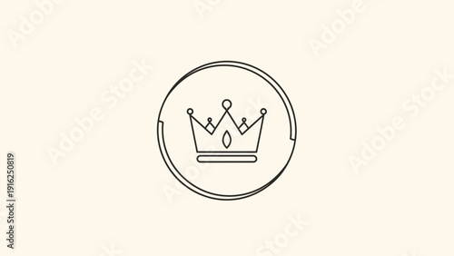Elegant Crown Icon Symbolizing Royalty and Luxury.