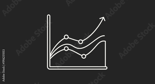 Financial Growth Chart Showing Upward Trend and Progress.