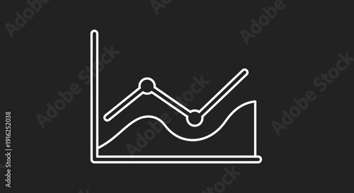 Line Graph Showing Upward Trend and Fluctuations.