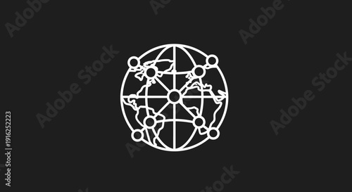 Global Network Connections and International Communication Concept.