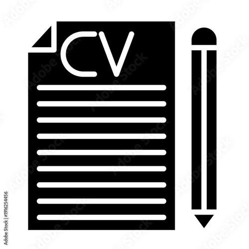 CV Vector Icon
