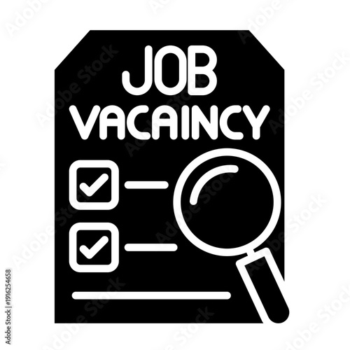 Job Vacancy Vector Icon