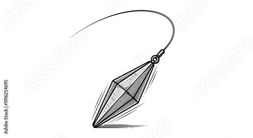 Pendulum Swinging, Crystal, Geometric Shape, Mystical, Spiritual, Energy, Balance, Focus, Hypnosis