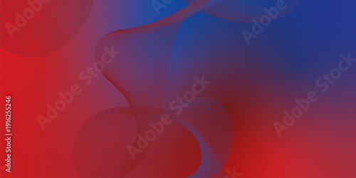 Bisque red and navy azure abstract shape grainy gradient background with black backdrop and noisy texture for wide banner poster and header design