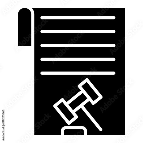Lawsuit Vector Icon