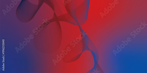 Bisque red and navy azure abstract shape grainy gradient background with black backdrop and noisy texture for wide banner poster and header design