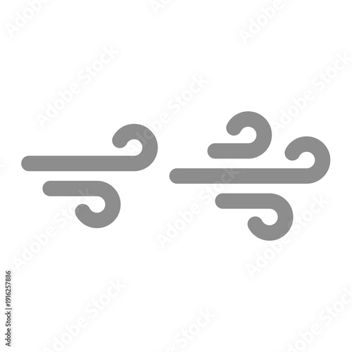 Wind blowing forecast icon. Weather and climate, windy symbol.