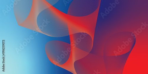 Bisque red and navy abstract shape grainy gradient background with black backdrop and noisy texture for wide banner poster and header design