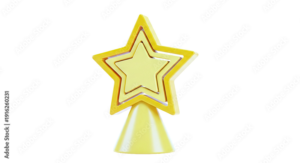 Obraz premium Golden Star Trophy