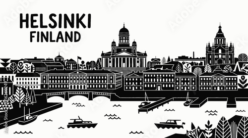 helsinki finland europe capital city skyline landmark architecture urban travel tourism historic culture downtown waterfront landscape