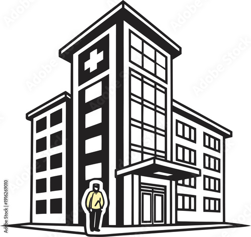 vector illustration of building