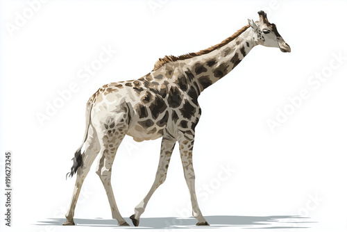 giraffe isolated on white
