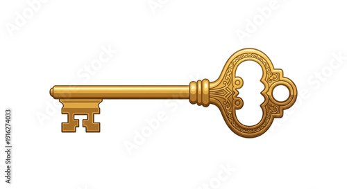 Antique Golden Key
