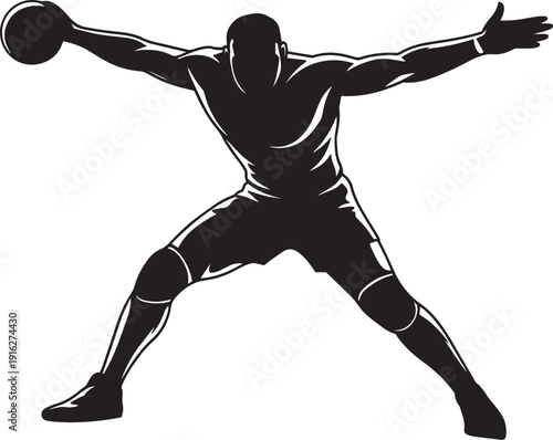 Athlete in motion a dynamic sports illustration