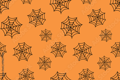 Wallpaper Mural Spooky Spider Web Seamless Pattern Design Torontodigital.ca