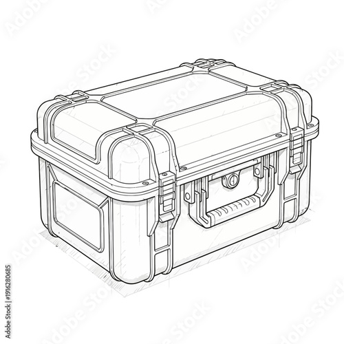 Durable protective case illustration