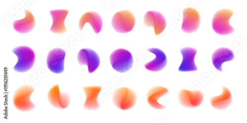 Soft pastel gradient circle with translucent layers, smooth glowing edges, and dreamy neon aura. vector